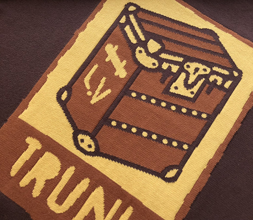 ルイヴィトン ニット 半袖Tシャツ Vuittonボックスパターン