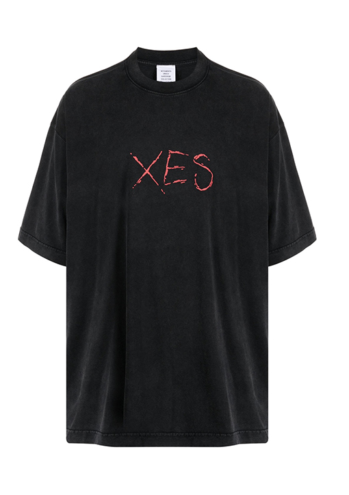 ヴェトモン オーバーサイズ半袖Tシャツ 個性的