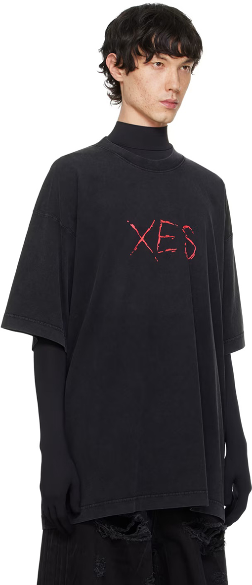 ヴェトモン オーバーサイズ半袖Tシャツ 個性的