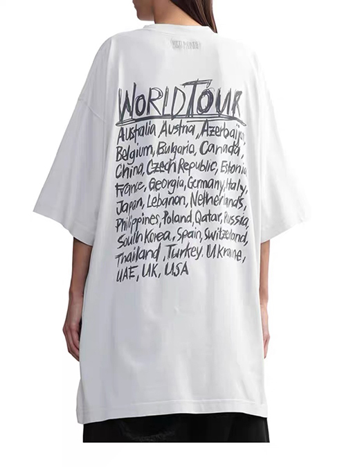ヴェトモン世界旅行 プリント 半袖 Tシャツ