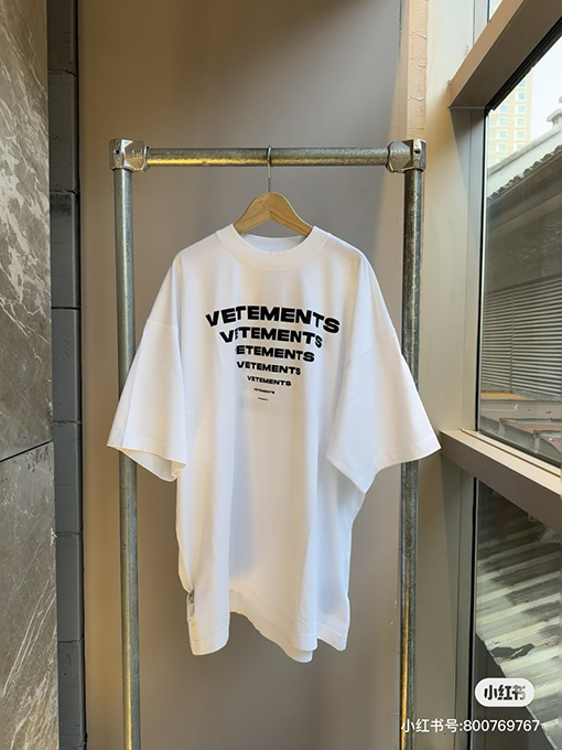 ヴェトモン  VETEMENTSプリント 半袖 Tシャツ  オーバーサイズ