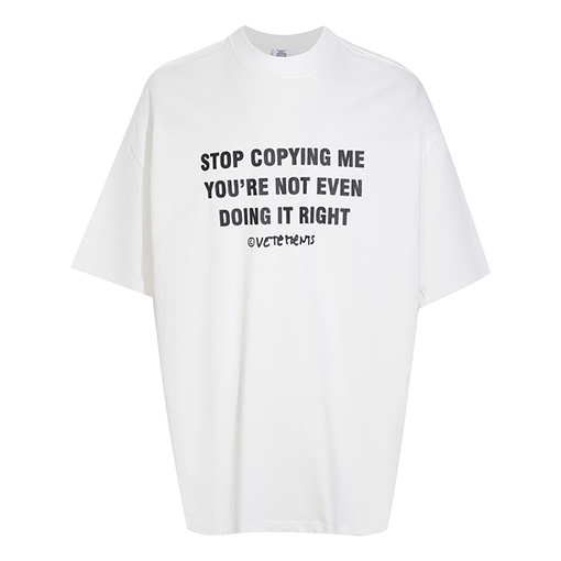 ヴェトモン半袖Tシャツ 楽しめる汎用性の高いデザイン