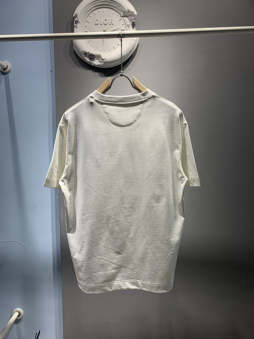 フェンディ Stripes 刺繍半袖Tシャツ