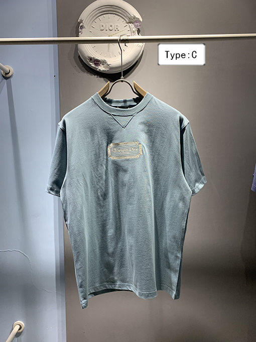 ディオール ロゴ刺繍 半袖Tシャツ  8カラー