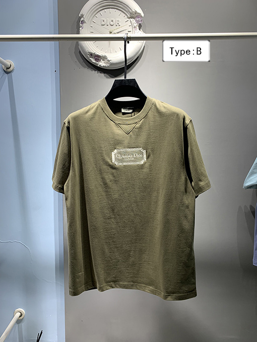 ディオール ロゴ刺繍 半袖Tシャツ  8カラー