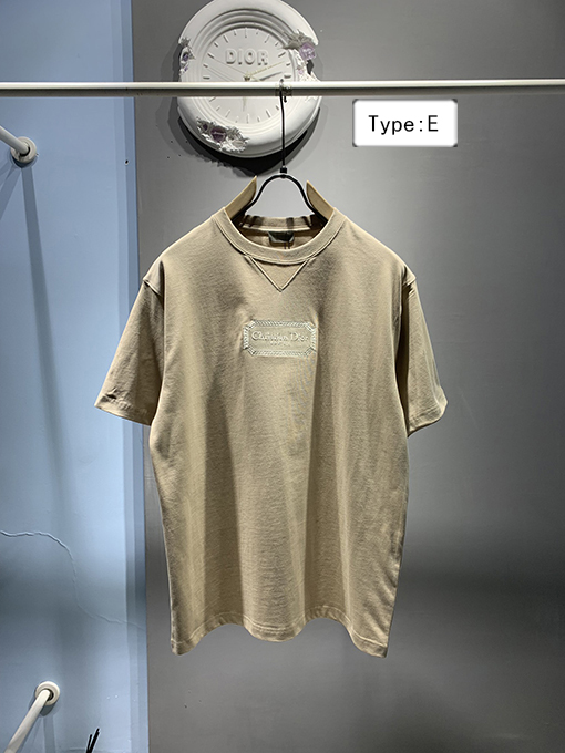ディオール ロゴ刺繍 半袖Tシャツ  8カラー