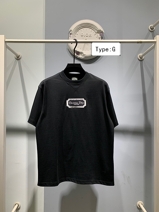ディオール ロゴ刺繍 半袖Tシャツ  8カラー