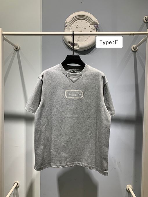 ディオール ロゴ刺繍 半袖Tシャツ  8カラー