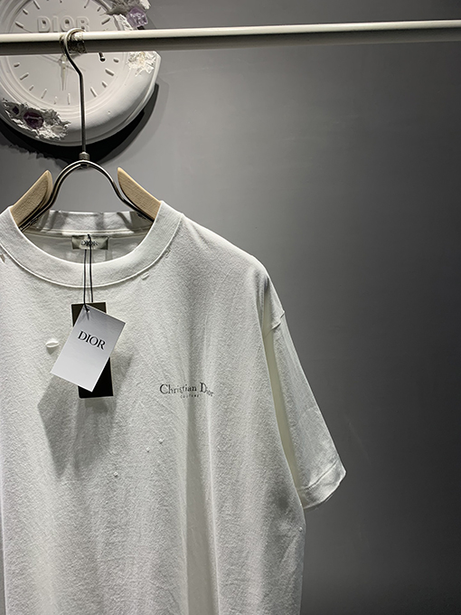 ディオール Coutureプリントダメージ半袖Tシャツ