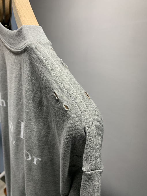 ディオール Coutureプリントダメージ半袖Tシャツ