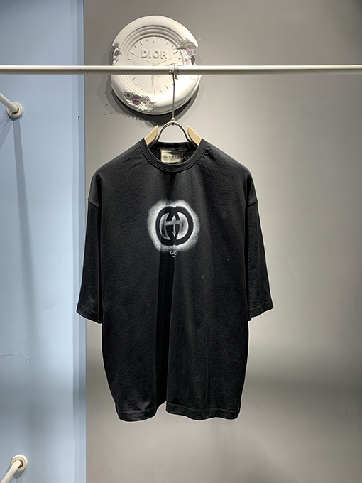グッチダブルG落書き半袖Tシャツ