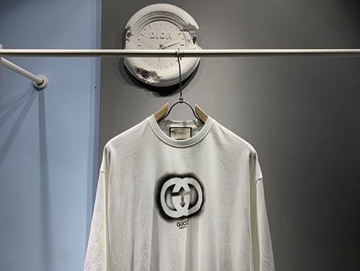 グッチダブルG落書き半袖Tシャツ
