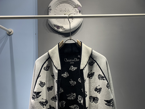 ディオール 両面  ジャケット ジャンパーカシミア