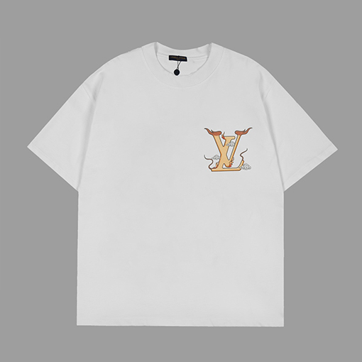 ルイヴィトン プリント 半袖Tシャツオーバーサイズ