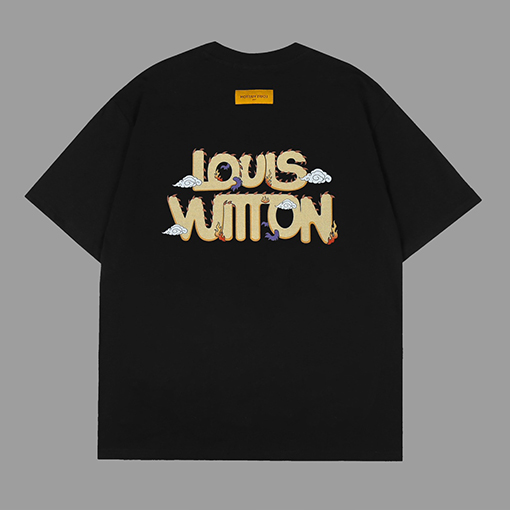 ルイヴィトン プリント 半袖Tシャツオーバーサイズ
