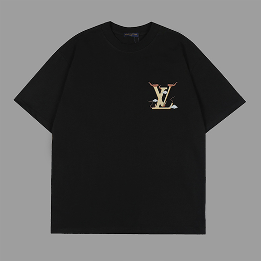 ルイヴィトン プリント 半袖Tシャツオーバーサイズ