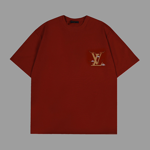 ルイヴィトン プリント 半袖Tシャツオーバーサイズ