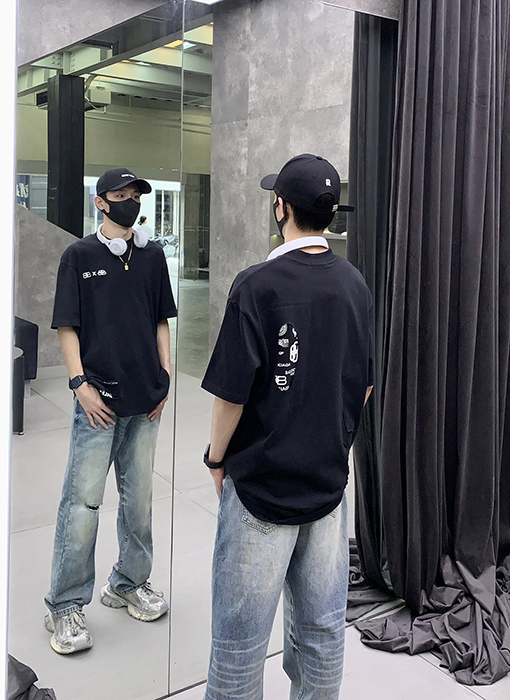 バレンシアガ ダメージウォッシング半袖Tシャツ