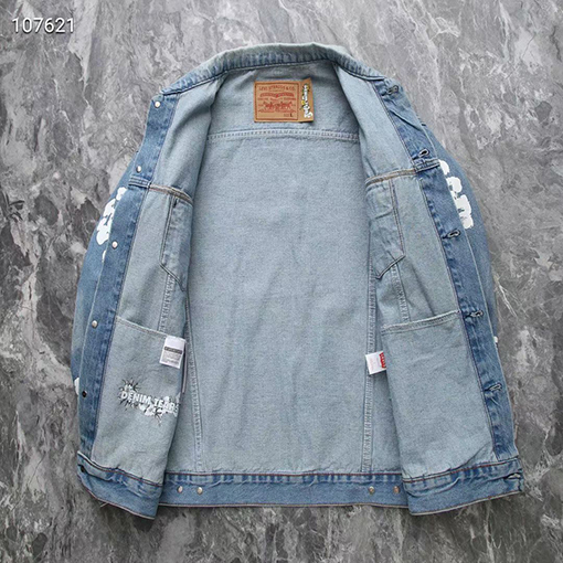 DENIM TEARSビンテージウォッシングデニムジャケット