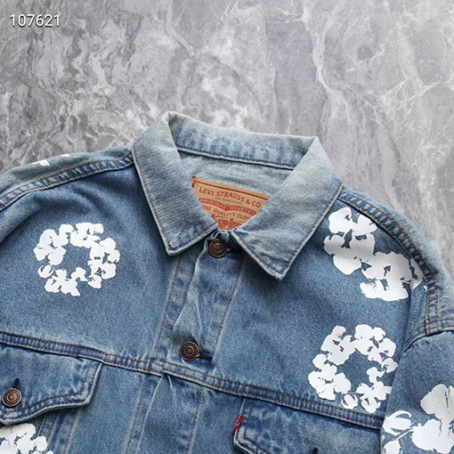 DENIM TEARSビンテージウォッシングデニムジャケット