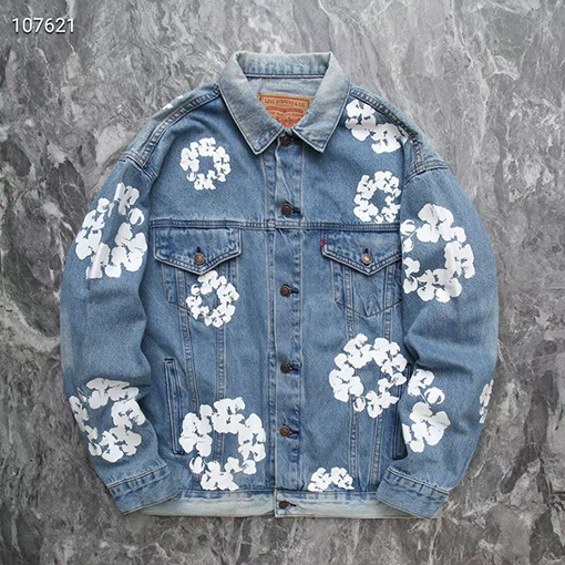 DENIM TEARSビンテージウォッシングデニムジャケット
