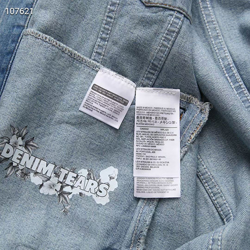 DENIM TEARSビンテージウォッシングデニムジャケット