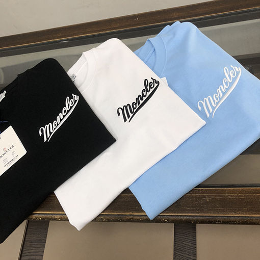 モンクレール 雪山 プリント 半袖 Tシャツ