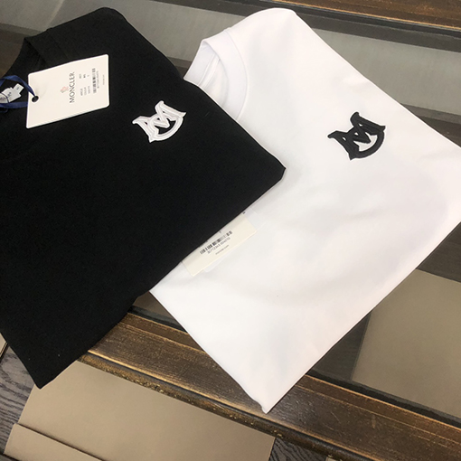 モンクレール Mロゴ刺繍 半袖 Tシャツ