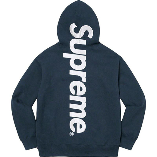 シュプリームスーパーコピー パーカー Supreme 22FW Satin Appliqué Hooded Sweatshirt背中刺繍ロゴ