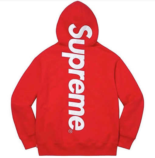 シュプリームスーパーコピー パーカー Supreme 22FW Satin Appliqué Hooded Sweatshirt背中刺繍ロゴ