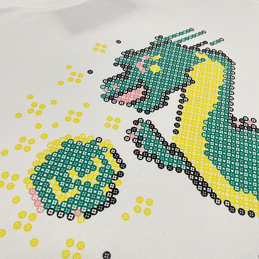 ルイヴィトン 龍年限定キャラクタープリント半袖Tシャツ