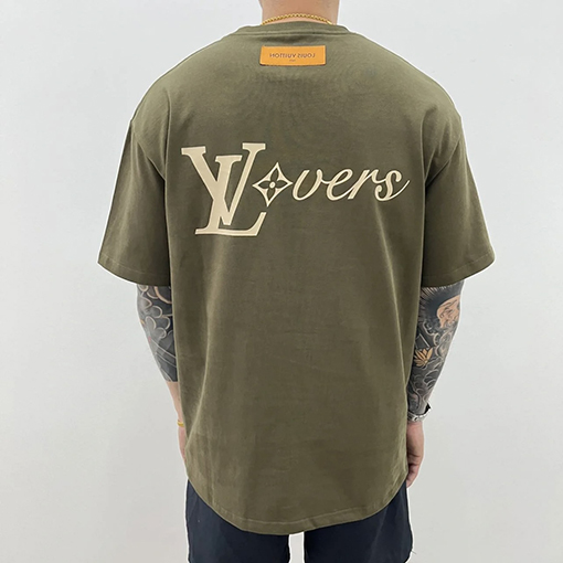 ルイヴィトン レタリング プリント 半袖 Tシャツ