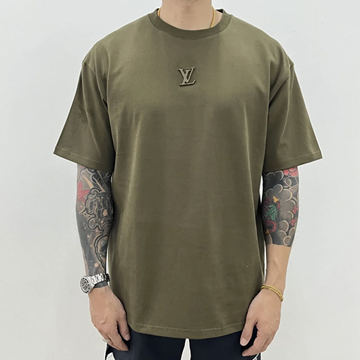 ルイヴィトン レタリング プリント 半袖 Tシャツ