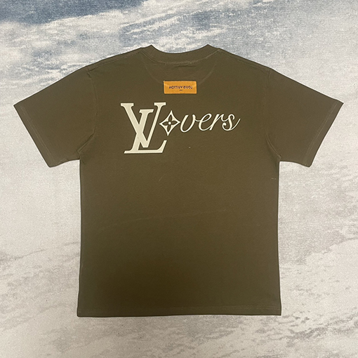 ルイヴィトン レタリング プリント 半袖 Tシャツ