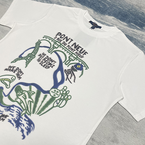 ルイヴィトン プリント 半袖 Tシャツ