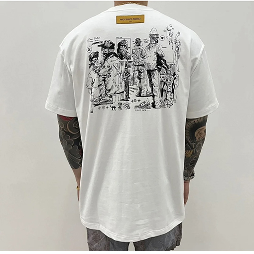 ルイヴィトンプリント 半袖 Tシャツ