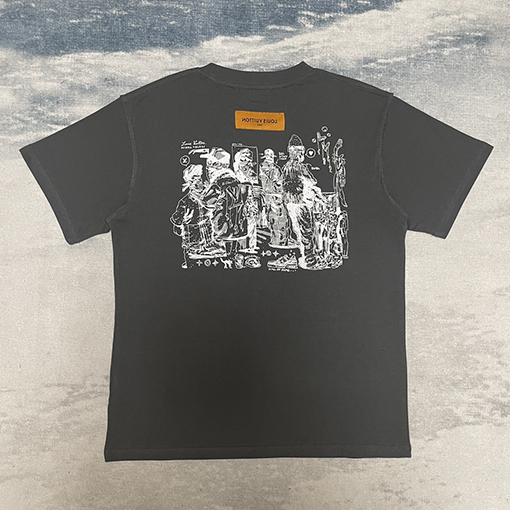 ルイヴィトンプリント 半袖 Tシャツ