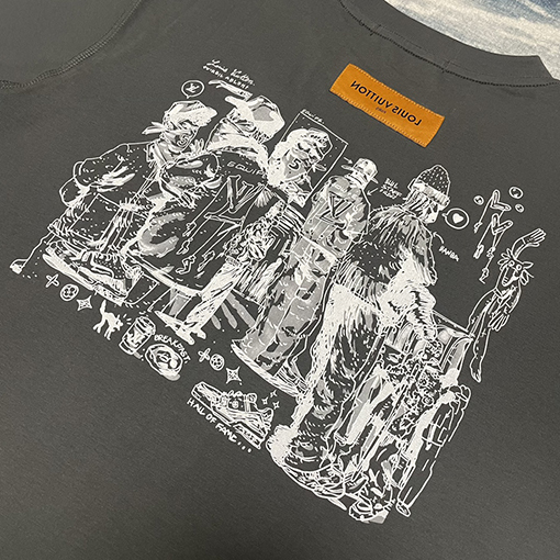ルイヴィトンプリント 半袖 Tシャツ