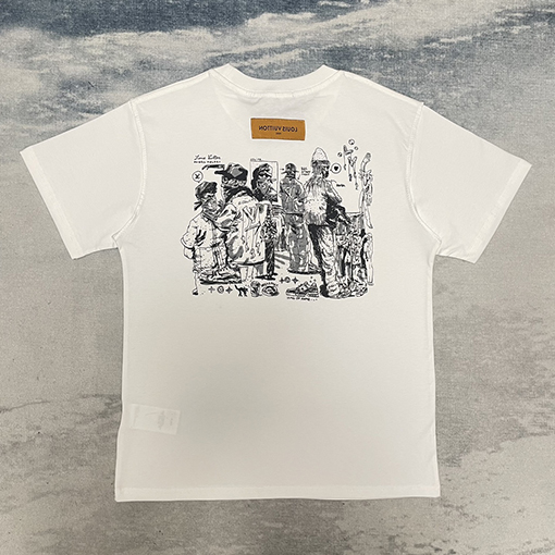 ルイヴィトンプリント 半袖 Tシャツ