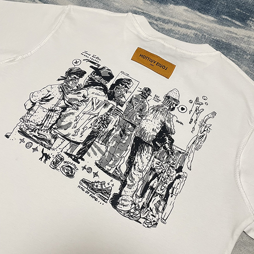 ルイヴィトンプリント 半袖 Tシャツ