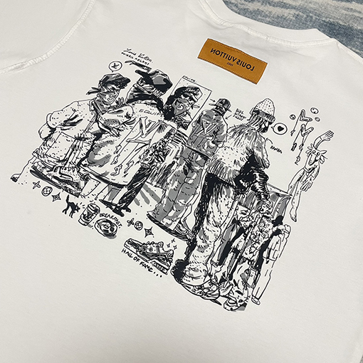 ルイヴィトンプリント 半袖 Tシャツ