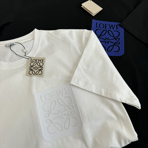 ロエベ 刺繍ロゴ 半袖Tシャツ