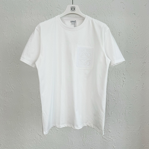ロエベ 刺繍ロゴ 半袖Tシャツ