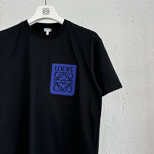 ロエベ 刺繍ロゴ 半袖Tシャツ