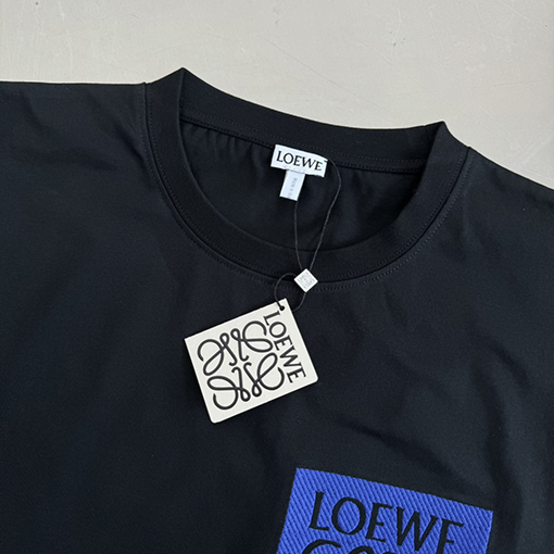 ロエベ 刺繍ロゴ 半袖Tシャツ
