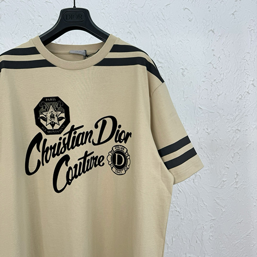 ディオール 47 刺繍ロゴ半袖Tシャツ