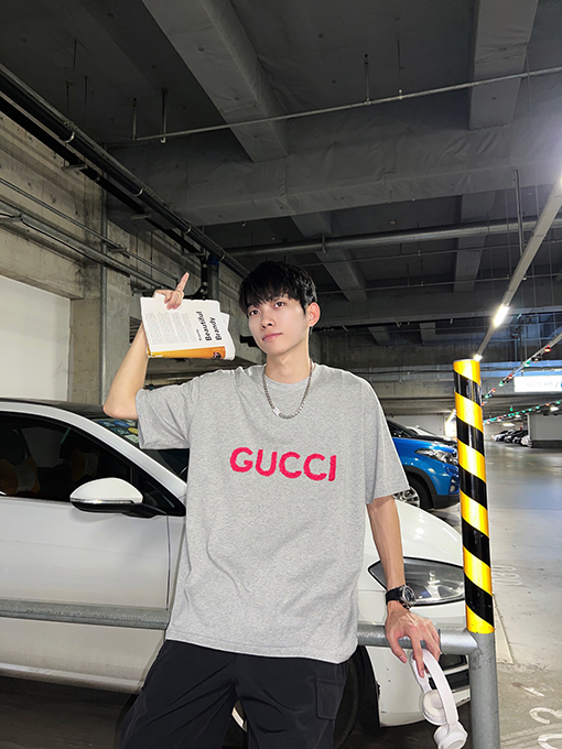 グッチ 2024 SS早春新作アルファベット刺繍半袖Tシャツ