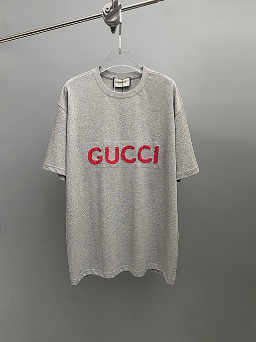 グッチ 2024 SS早春新作アルファベット刺繍半袖Tシャツ