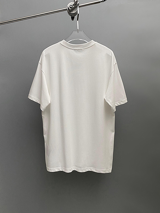 プラダ トライアングルファブリックデコレーションクルーネックTシャツ