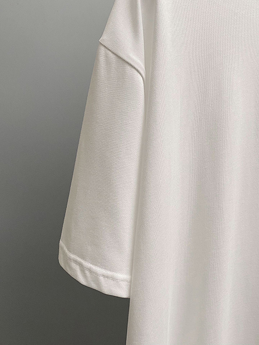 プラダ 三角織物装飾クルーネックTシャツ定織定染